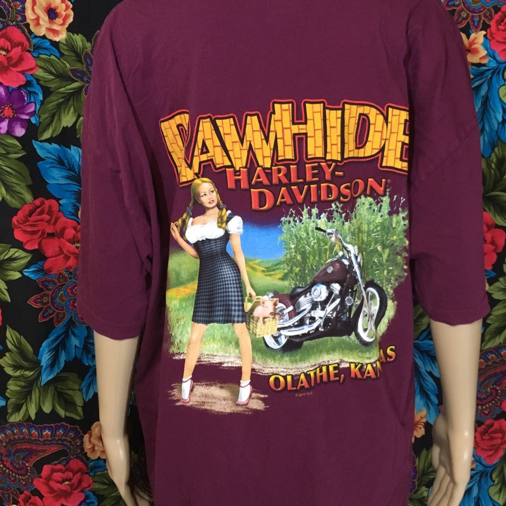 MEN'S HARLEY DAVIDSON SHIRT XL KANSAS MOTORCYCLES